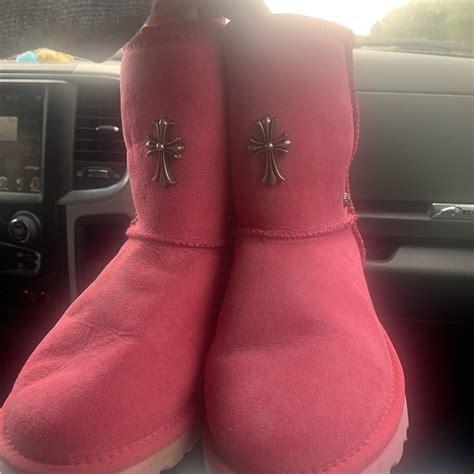 chrome hearts uggs pink